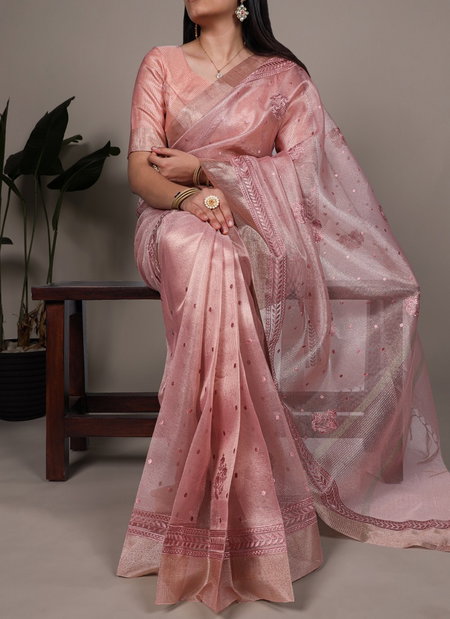 Ynf7402 Poly Shimmer Zari Weaving Work Saree Wholesalers In Delhi